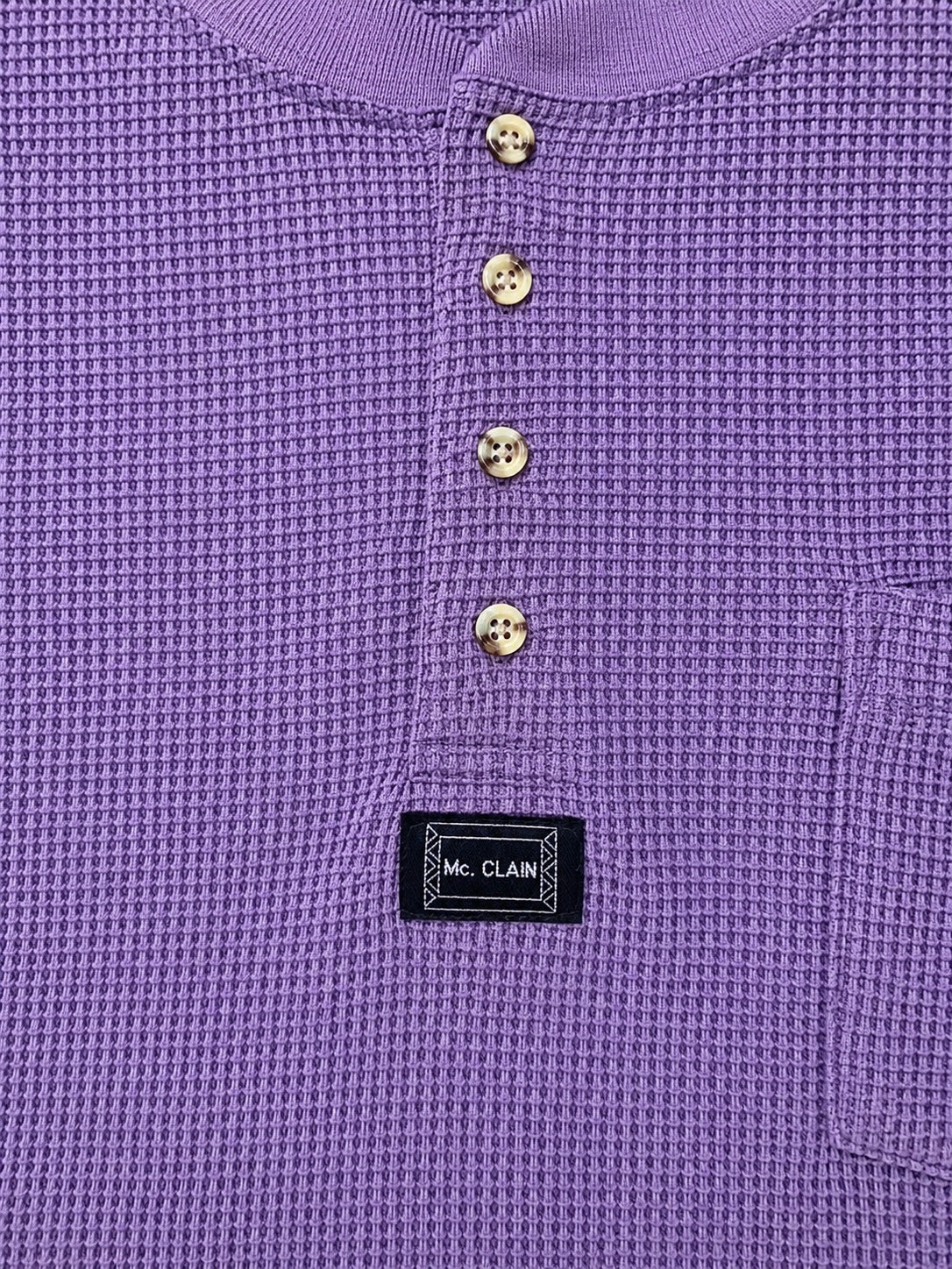 Mc. CLAIN Collarless Polo Shirt - Men