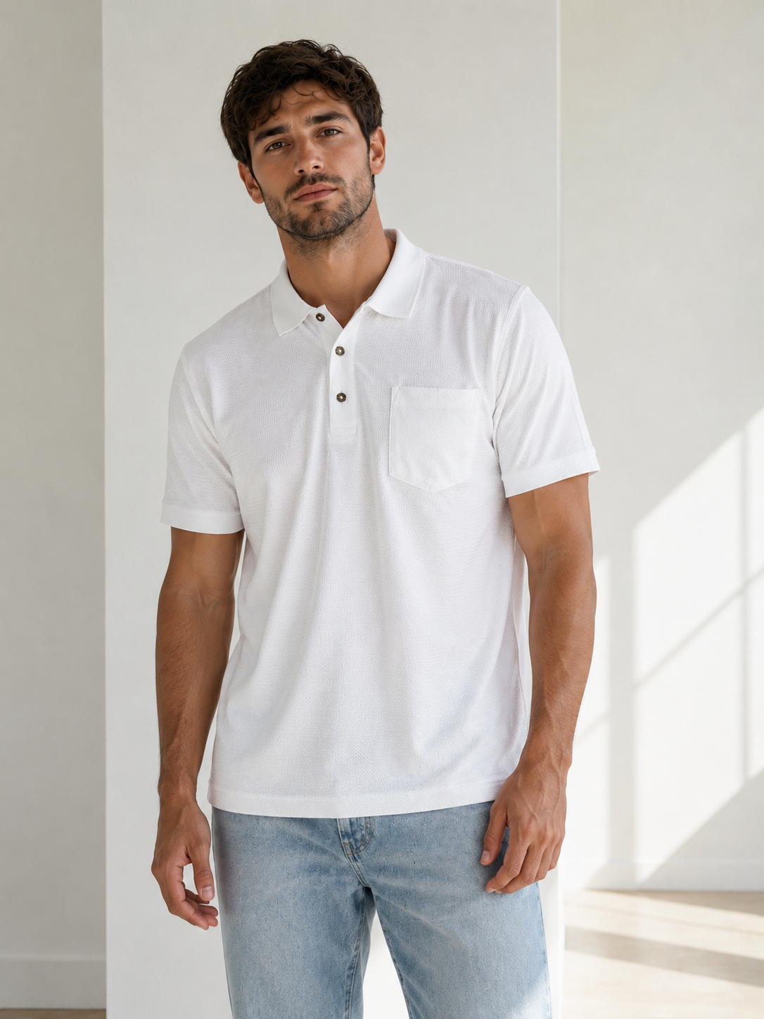 Mc. CLAIN Collared Polo Shirt - Men