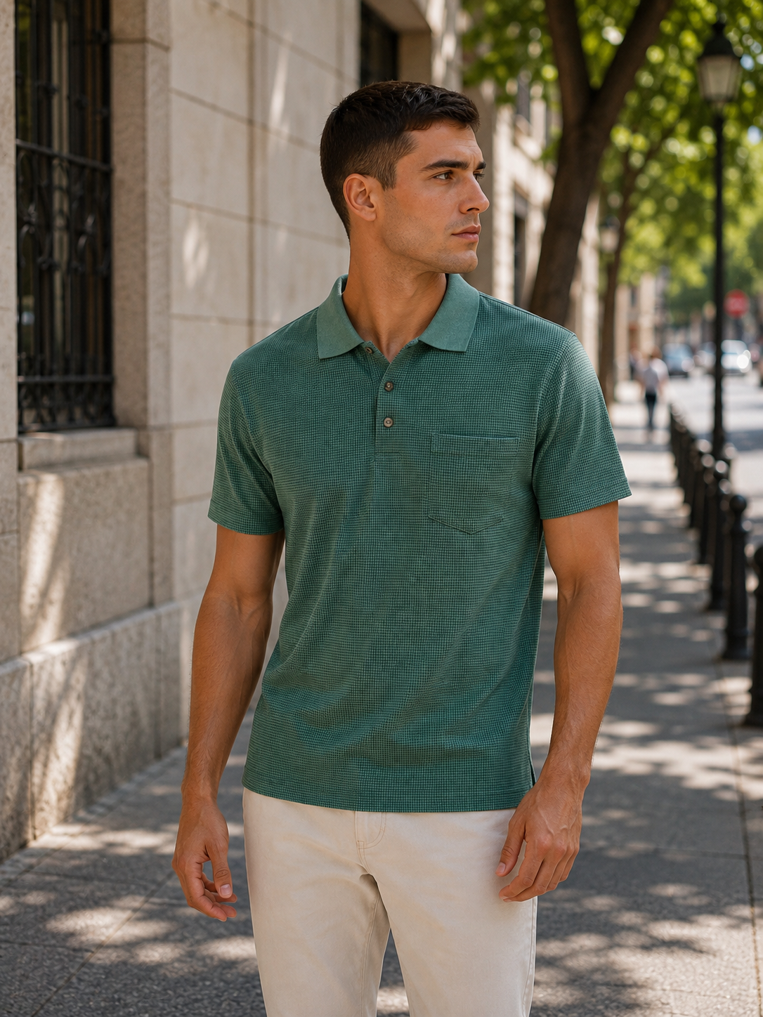 Mc. CLAIN Collared Polo Shirt - Men