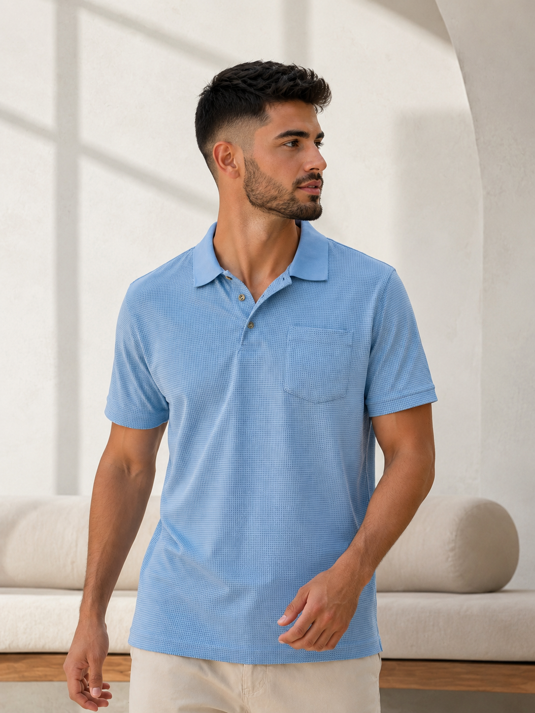 Mc. CLAIN Collared Polo Shirt - Men