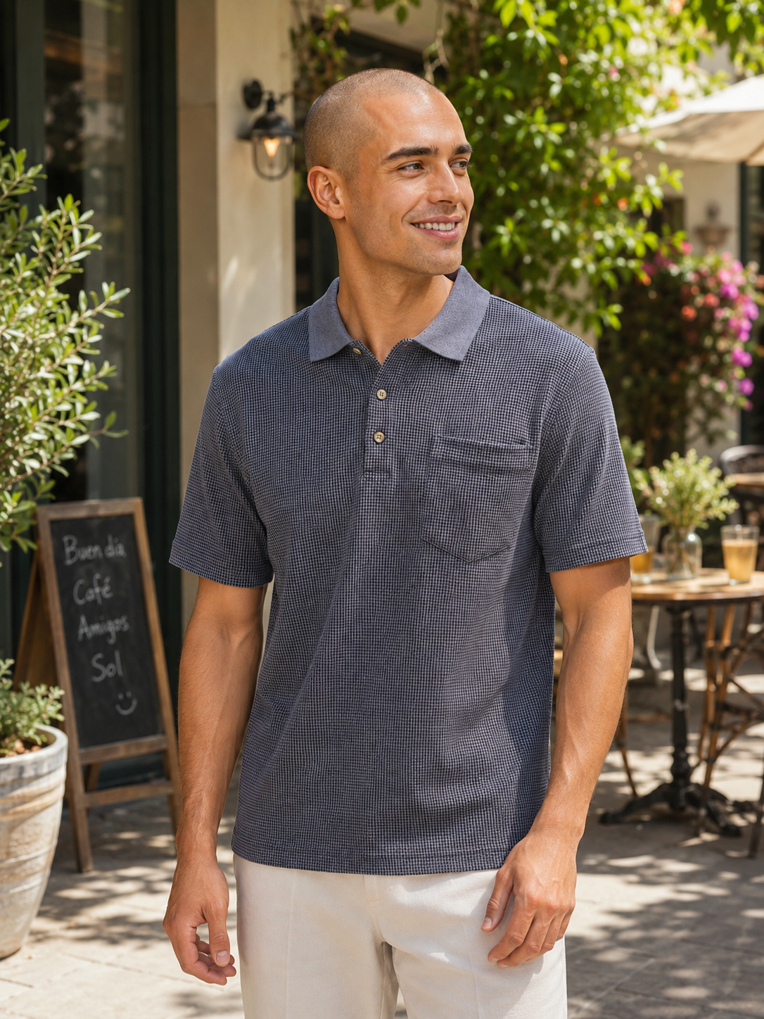 Mc. CLAIN Collared Polo Shirt - Men