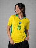 Brazil Home Player Version Jersey - Women