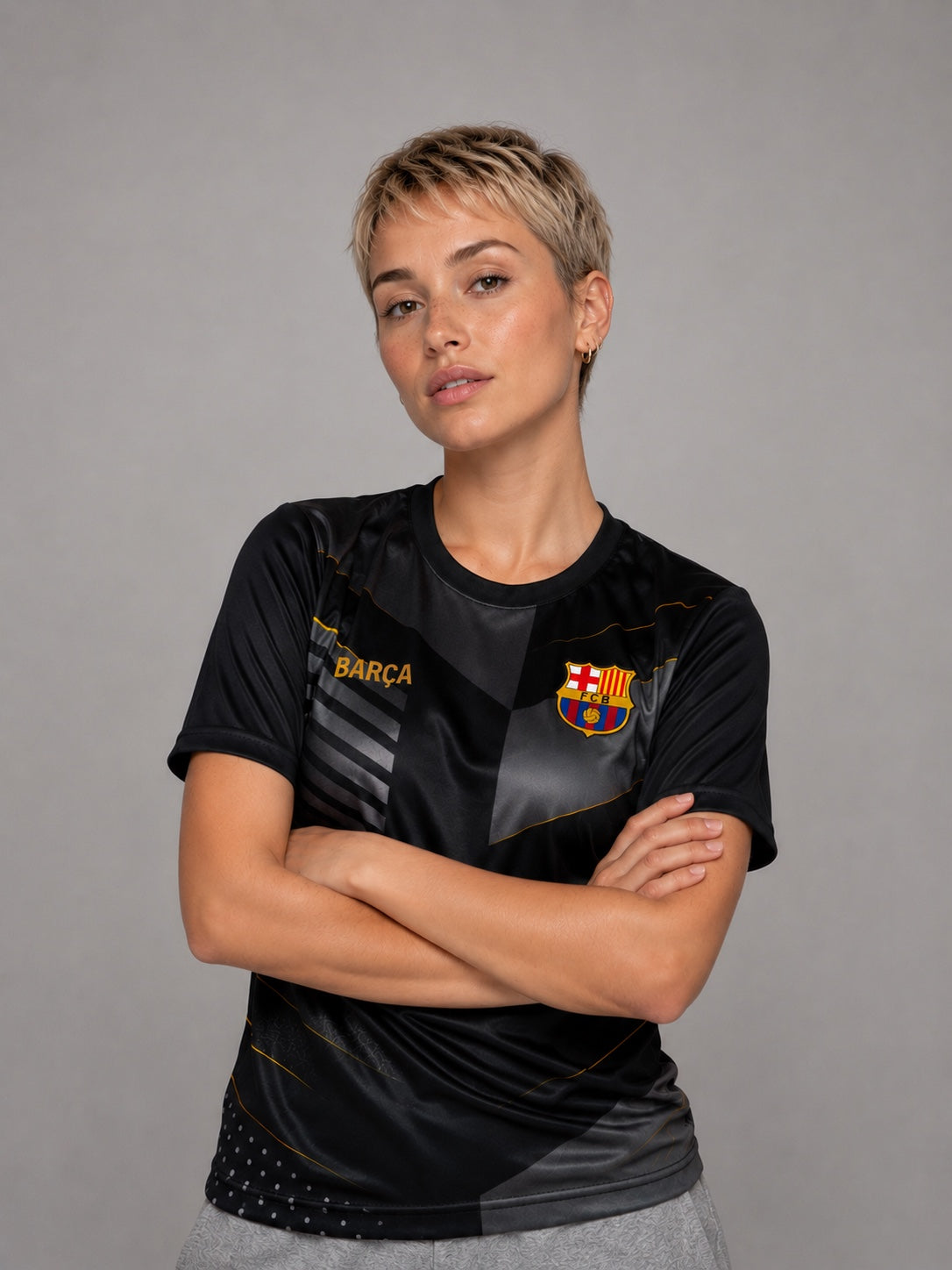 Barcelona Trainingsshirt Schwarz - Damen
