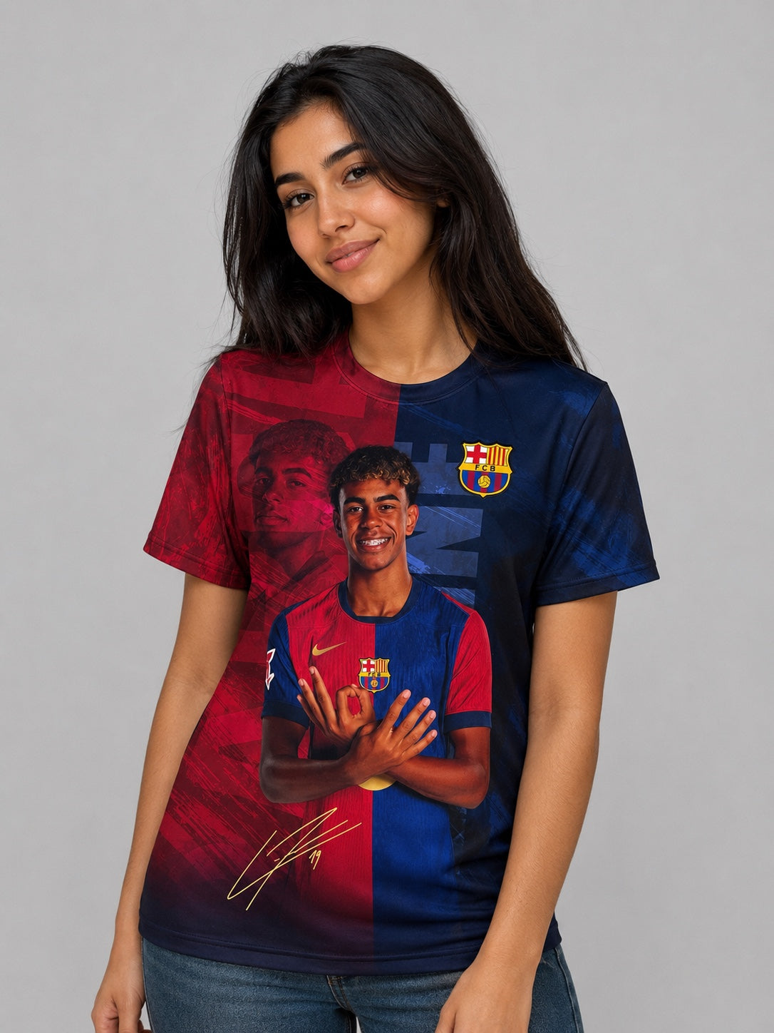 Barcelona Lamine Yamal Spieler-Version 24/25 - Damen