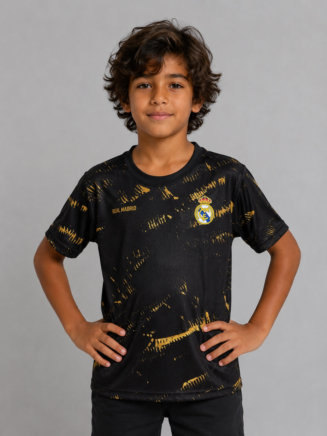 Real Madrid Camiseta Training Polyblack - Kids