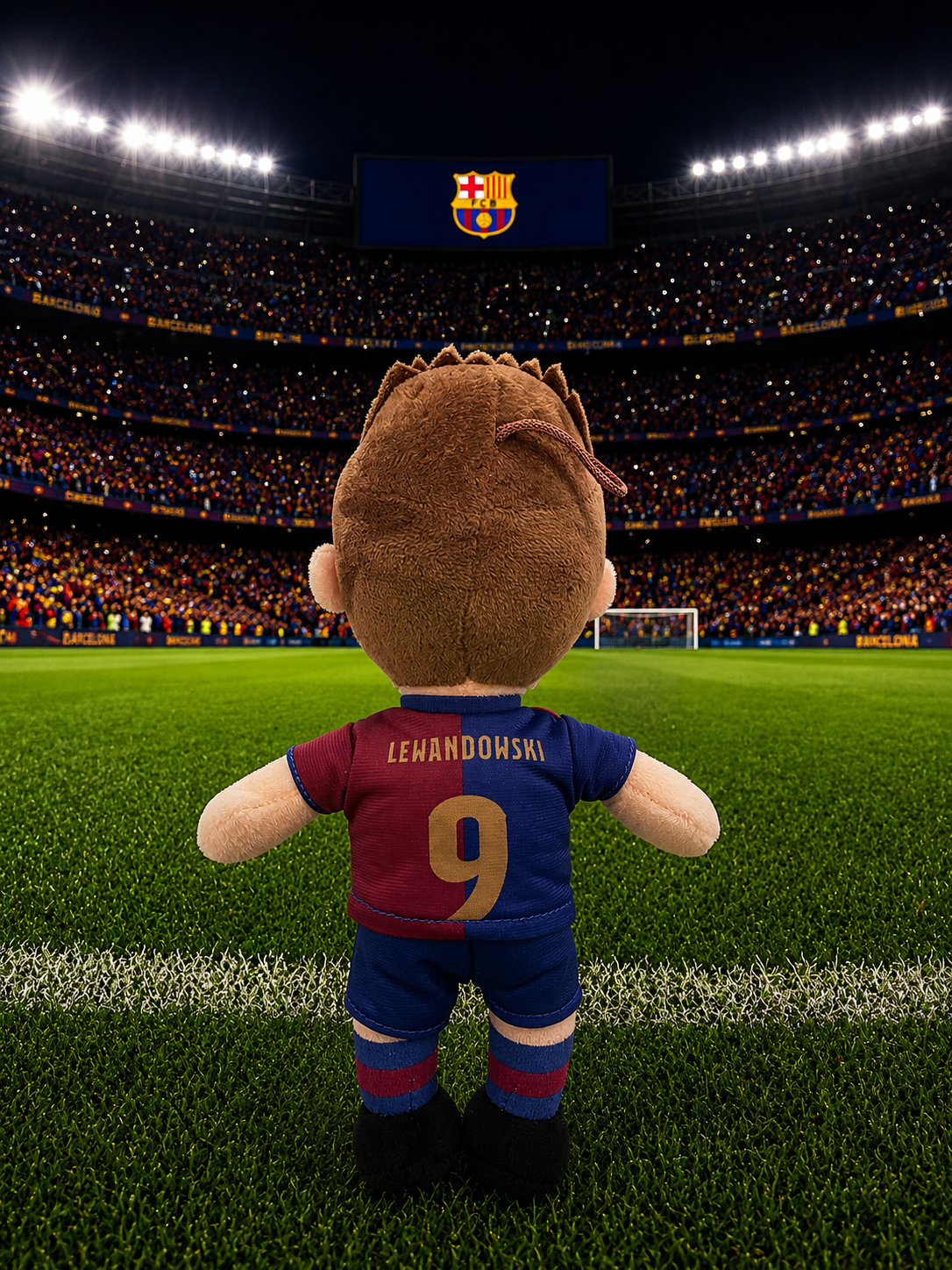 Lewandowski Plush Toy – FC Barcelona