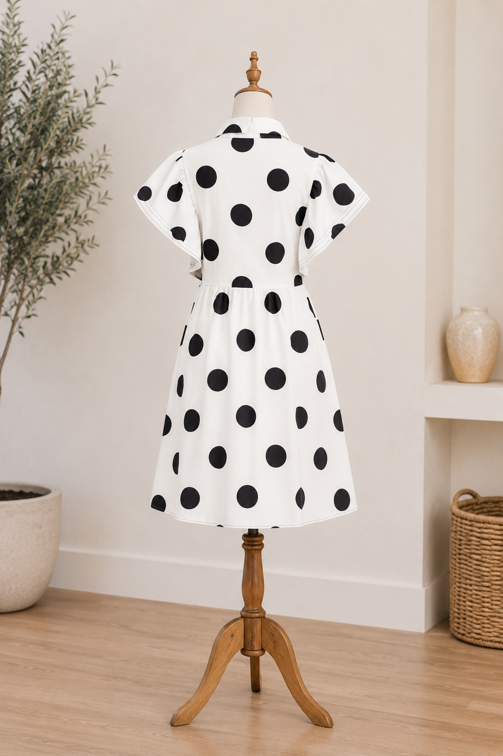 Vestido Blanco Siena de Lunares
