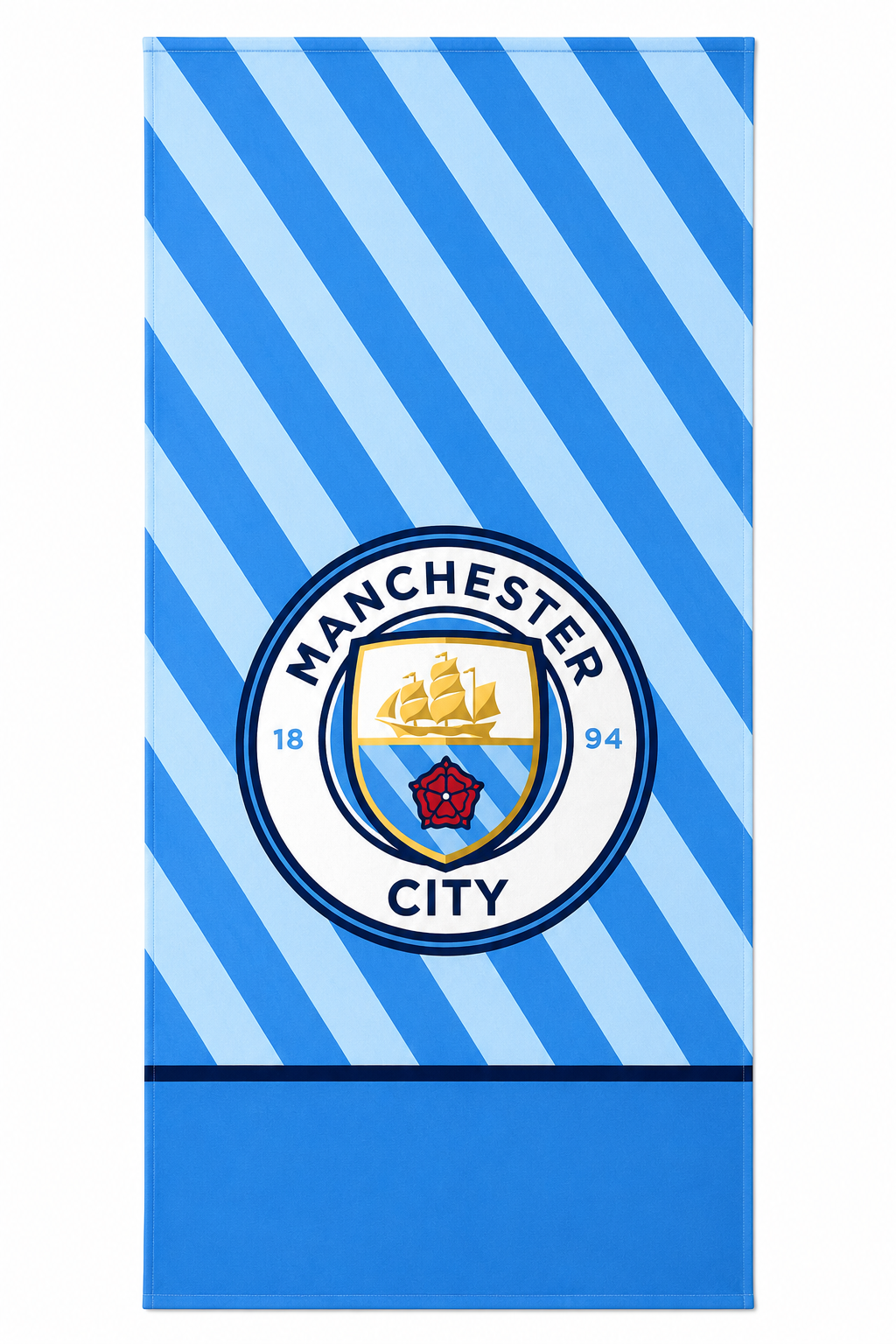 Manchester City Towel - Sky Blue & White