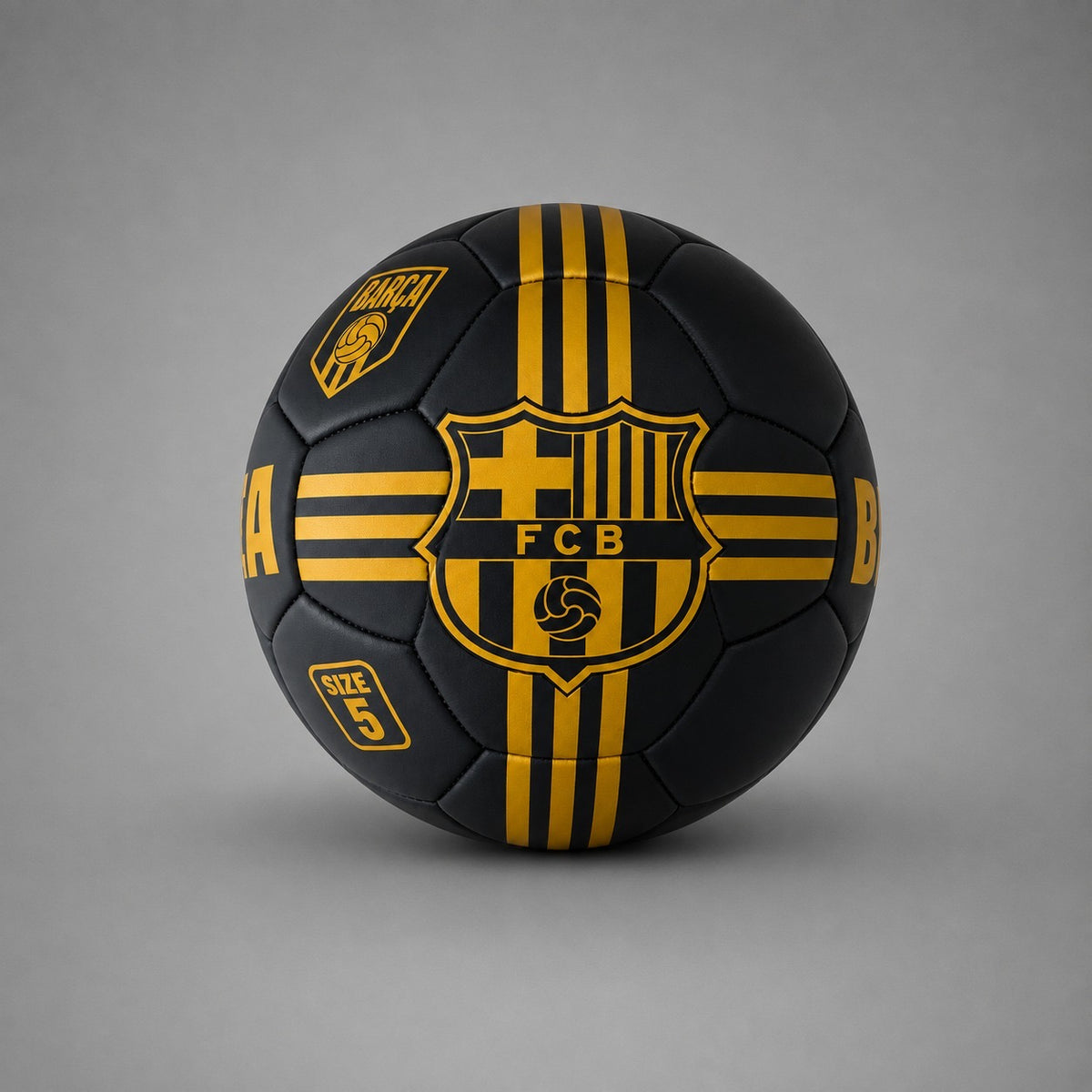 Official FC Barcelona Football - Black & Gold