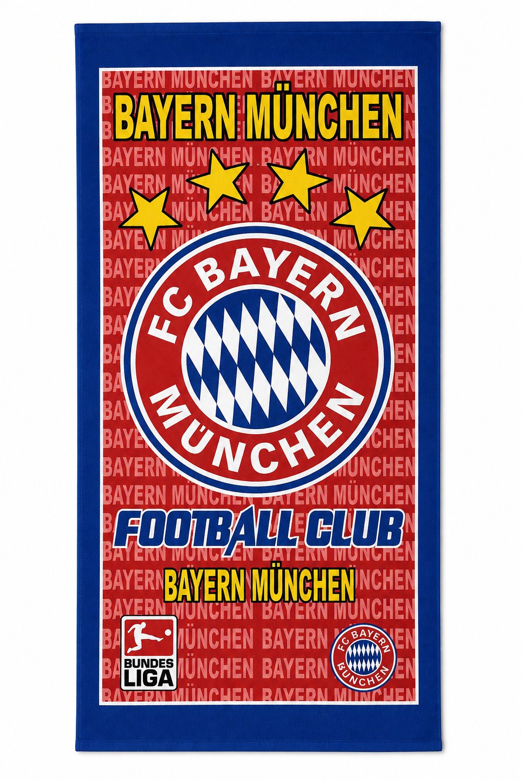 Bayern Munich Towel - Blue & Red