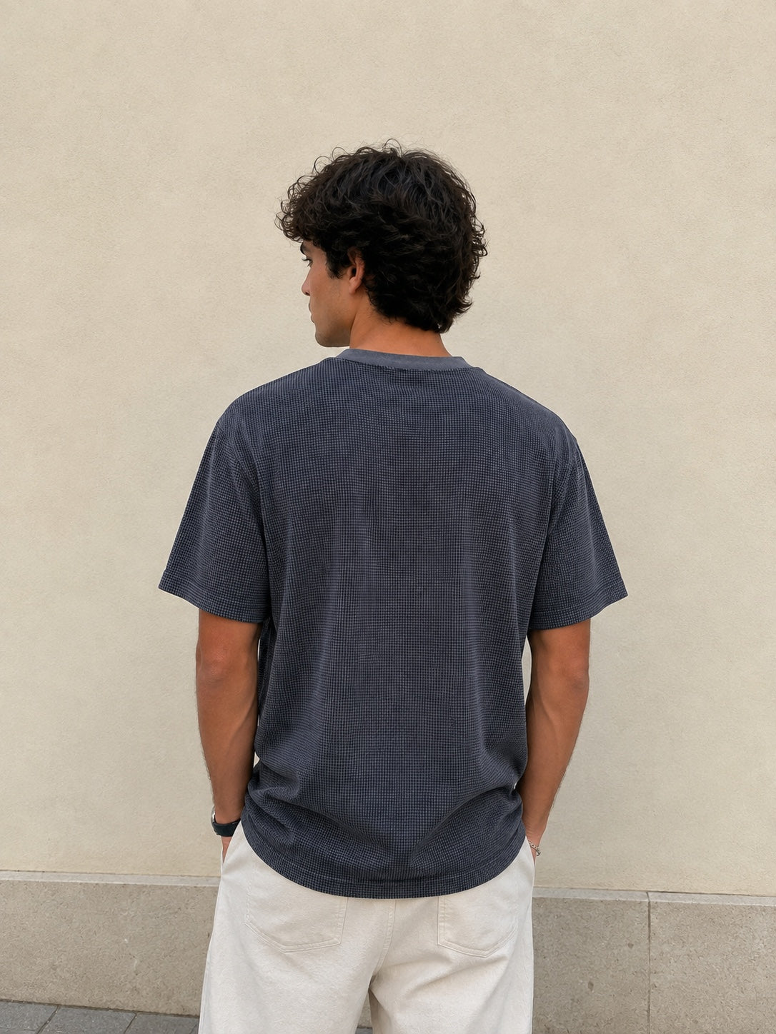 Mc. CLAIN Collarless Polo Shirt - Men