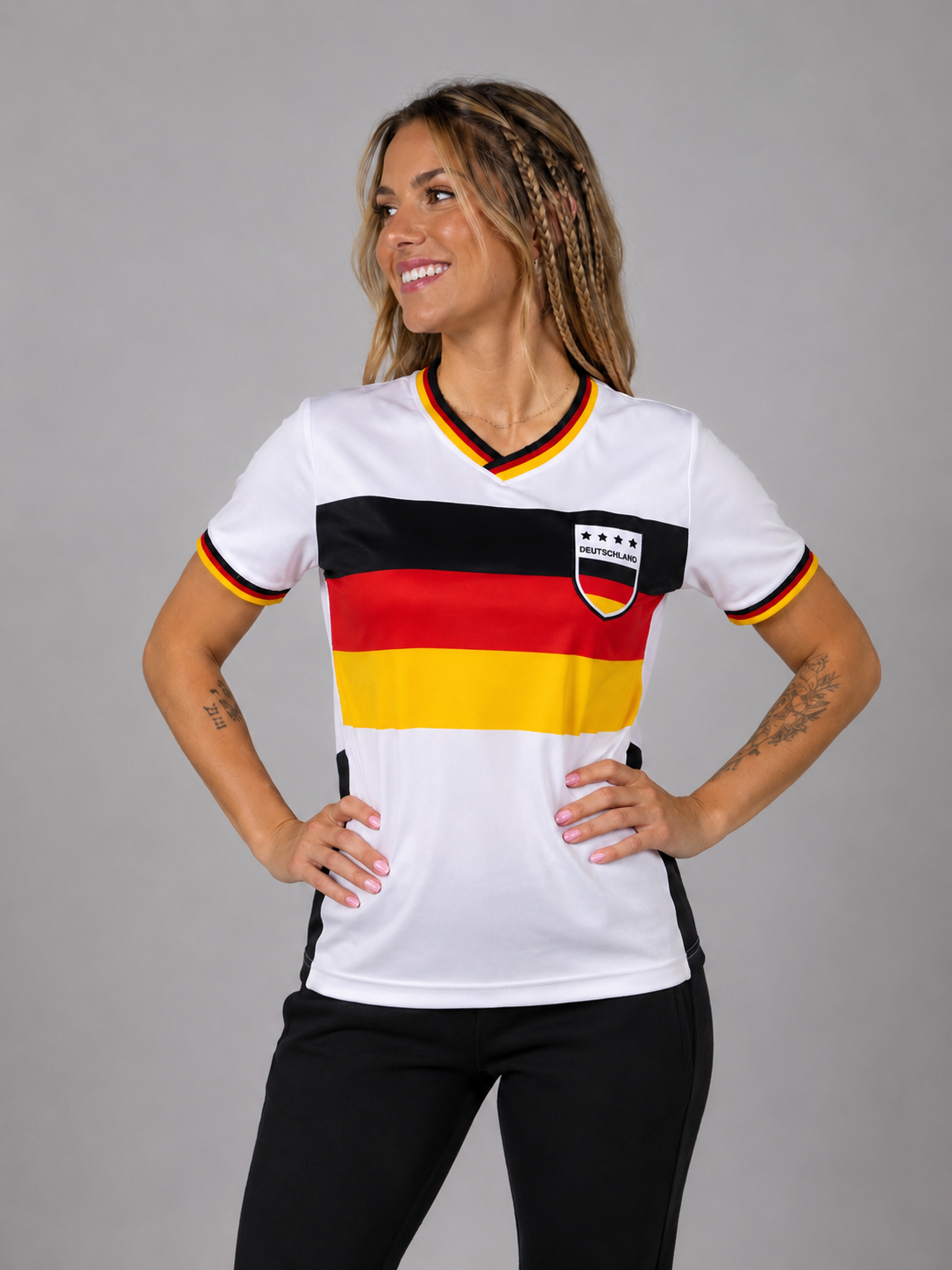 Deutschland Klassisches Weiß Trikot - Damen