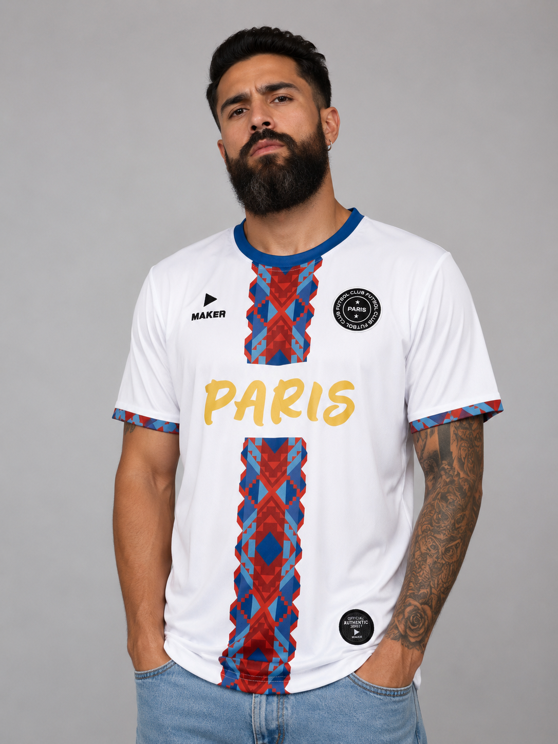 PSG Camiseta Diseño Geométrico
