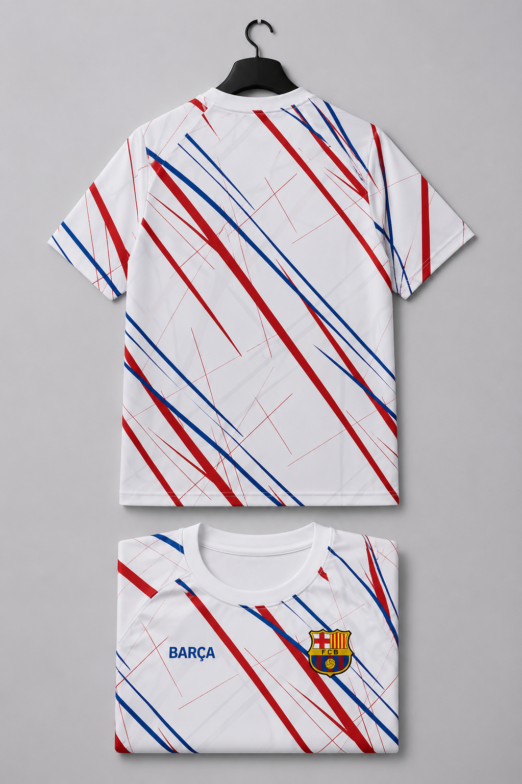 Barcelona Trainingsshirt Liniert - Damen